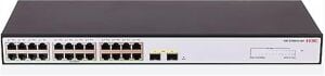 H3C S1600V2-26P-HPWR 24 PORT 10-100-1000 370W POE +2SFP YONETILEBILIR SWITCH
