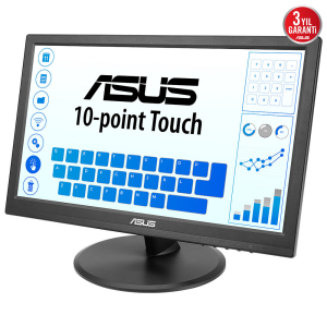 ASUS 15.6 IPS Dokunmatik VT169HE 5ms 60Hz HDMI Taşınabilir Monitör 1920x1080