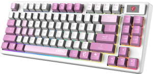 MSI Force GK600 TKL W Violet TR Mekanik Gaming Klavye