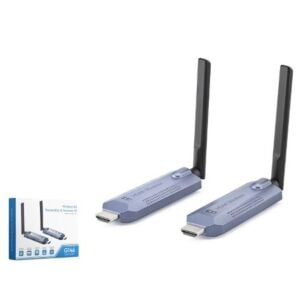 HADRON HDX1445 Kablosuz HDMI Görüntü Aktarım Seti 1080p 60 Hz 150 m Gri