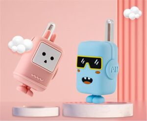 WowKids XJ16 Rechargeable Çocuk Walkie Talkie 1 Km Pink-Blue PmrTelsiz