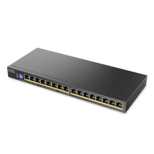 ZYXEL 16port PoE 135W Gigabit Yönetilemez Switch GS1100-16EPS