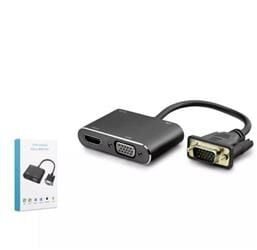 Hadron Hdx7821 Vga To Hdmi + Vga F Çevirici 1080P 22Cm Siyah