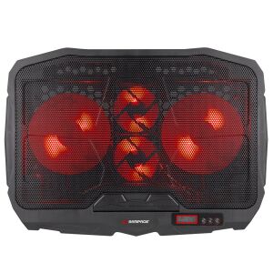 Addison Rampage AD-RC4 Siyah 2-125 mm+2-70mm Işıklı Fan 15-17 Notebook Soğutucu Stand