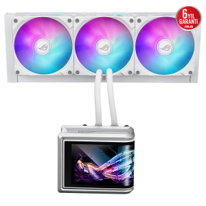 ASUS 360mm ROG RYUO IV 360 WHITE ARGB Sıvı Soğutmalı AM5-1851p İşlemci Fanı Beyaz