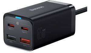 Baseus Gan3 Pro 65W Şarj Cihazı Siyah (CCGP040101)