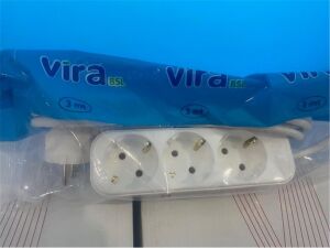 Vira 3lü 2mt Topraklı Priz