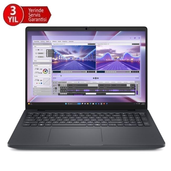 DELL 16” PRO MAX MC16250_2 ULTRA 7 255H-32GB DDR5 RAM-1TB NVME-6GB RTX PRO500 BWL-W11P Taşınabilir İş istasyonu