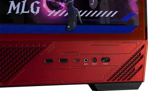 MSI PANO 130R MLG EDITION Gaming Mid-Tower PC Kasası Kırmızı-Siyah