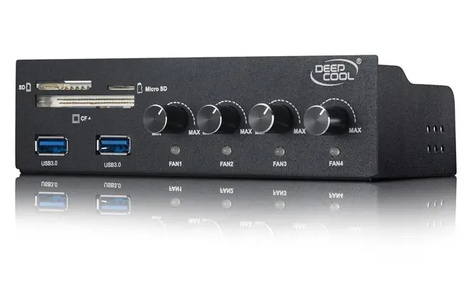 DEEPCOOL Rock Master v3.0 Ön Panel 5.25 Kart Okuyuculu Analog Fan Kontrolcü