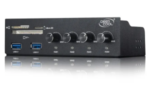 DEEPCOOL Rock Master v3.0 n Panel 5.25  Kart Okuyuculu Analog Fan Kontrolc