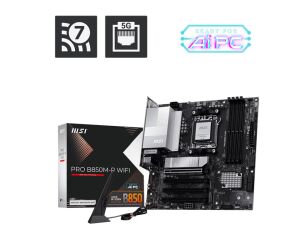 MSI PRO B850M-P WIFI DDR5 HDMI-DP PCIE 5.0 AM5 MATX