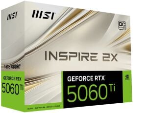 MSI 16GB RTX5060TI INSPIRE 2X OC GDDR7 128bit HDMI-DP PCIE 5.0