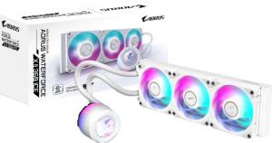 GIGABYTE 360MM LCD AORUS WATERFORCE X II 360 ICE ARGB AM5-1851p Sıvı Soğutmalı İşlemci Fanı Beyaz