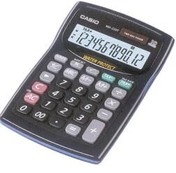 Casio WM-220MS-BU 12 Hane Mavi Suya-Toza Dayanıklı Masa Üstü Hesap Makinesi