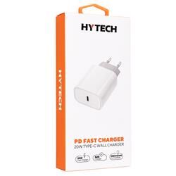 Hytech HY-XE40TP Type C to Type C Kablolu 20W PD3.0-Quick Charge QC4.0 Hızlı Ev Şarj Adaptörü