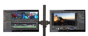 Dark DK-AC-VM26 13-27 2 Adet Monitör Takılabilen,Yüksek A.Max.8KG Destekli,Kablo Kanallı,360°Döne
