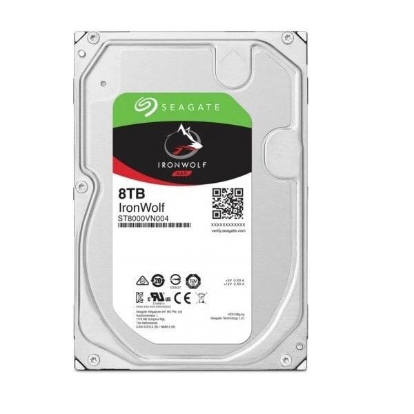 SEAGATE 8TB 3.5 8TB IRONWOLF ST8000VN004 7200 RPM 256MB SATA-3 NAS Diski