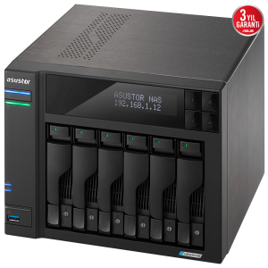 Asustor AS6706T 6 Yuvalı Dikili Tip Nas Depolama Ünitesi