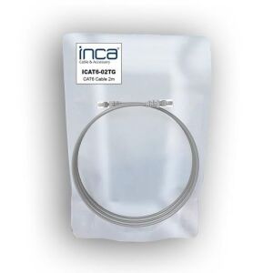 INCA 2metre CAT6 Utp ICAT6-02TG Gri Patch Kablo