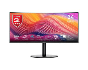 MSI 34 VA MODERN MD342CQPW 1MS 120HZ HDMI-DP Ev Ofis Monitörü 3440x1440