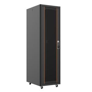 AGER 26U 600x800mm Dikili Tip Siyah Kabinet Agena AG-AN26U6080S1 Cam Kapak