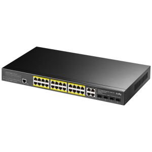 CUDY 24port PoE 300w 4-SFP Gigabit Yönetilebilir Switch GS2028PS4-300W