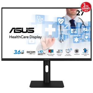 ASUS 27 IPS HA2741A 5MS 75HZ HDMI-DP TYPEC Medikal Pivot Monitör 2560x1440