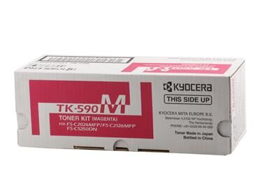 Kyocera TK-590M Magenta Kırmızı Orjinal Fotokopi Toneri FS-C2016-2026-2126-2526-2626 M6026-6526