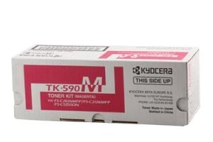 Kyocera TK-590M Magenta Kırmızı Orjinal Fotokopi Toneri FS-C2016-2026-2126-2526-2626 M6026-6526