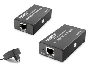 Hadron Hdx1367  100M Hdmi Extender 4K DC 5V adaptör Siyah
