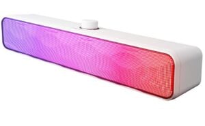 Mikado MD-SBT31 Beyaz 5W-2 1200mAh BT,RGB,TF Card,Type-C ,USB Soundbar Speaker
