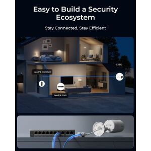 REOLINK 8MP Bullet 4mm Full Color IP Kamera PoE IP67 CX810