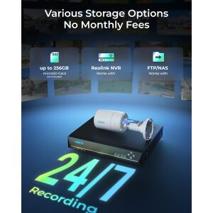 REOLINK 8MP Bullet 4mm Full Color IP Kamera PoE IP67 CX810