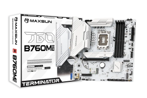 MAXUN TERMINATOR B760M-D4-ICE DDR4 HDMI-DP PCIE 5.0 1700p mATX BEYAZ