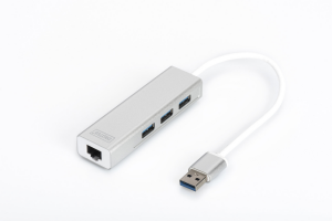 DIGITUS Gigabit USB 3.0 Ethernet Çoklayıcı Hub (DA-70250-1)