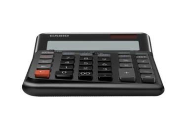 Casio DE-12E-BK Siyah 12 Hane Masa Üstü Ergonomik Tuşlu Hesap Makinesi