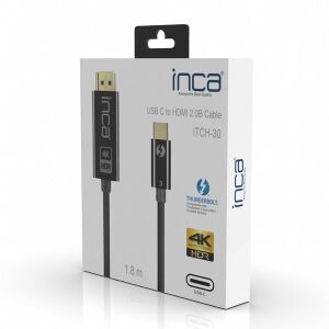 INCA 1.8metre ITCH-30 TYPE-C-HDMI Görüntü Kablosu 4K 60Hz