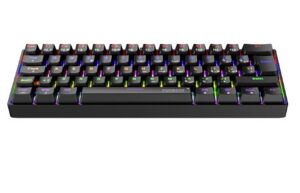 Everest Amber Siyah Type-C Bağlantılı RGB Ledli Mekanik Gaming Oyuncu Klavye Q Red Switch
