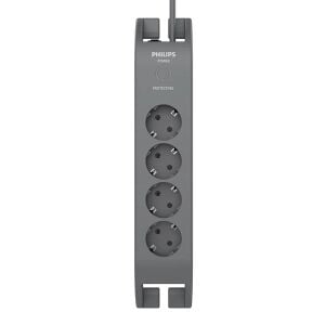 PHILIPS 4-l SPN3140A/62 900 Joules Ak�m Koruma Prizi Gri