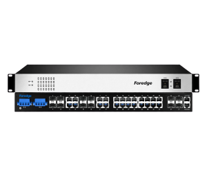 FOREDGE 16port PoE 400w 8-SFP/4-10GbE SFP Gigabit Yönetilebilir Endüstriyel Switch IS1024GPS-8F-4TF
