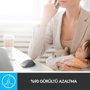 LOGITECH M330 Kablosuz Sessiz Kırmızı Mouse (910-004911)