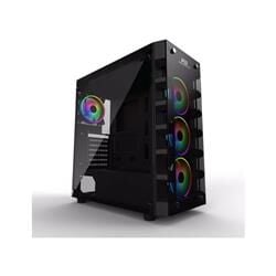 PowerBoost X59RGB-650W 80+ USB 3.0 Tempered Glass 6 x RGB Fanlı Gaming Kasa (JBST-X59RGB-650)