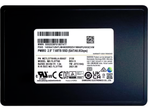 SAMSUNG 7.68TB 2.5  PM893 MZ7L37T6HBLA-00A07 Sata-3 Enterprise SSD Disk Kutusuz