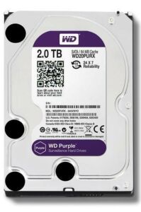 Wd 2Tb Purple 3.5 5400 Rpm Sata 3 Wd23purz Güvenlik Hdd 7-24 Harddisk