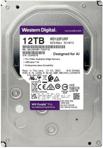 Wd 12Tb Purple Pro WD122PURP 7200 RPM 512MB Cache SATA 6.0Gb-s 3.5 Harddisk (Boğaziçi Garantili)