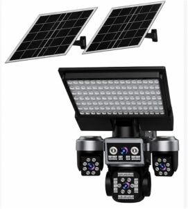 Apronx APX-WSP368 12Mp AOV 4G Aydınlatmal + 2 Solar Panel Dört Kameralı PTZ
