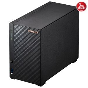 ASUSTOR 2diskli Realtek QC-1GB RAM-Gigabit Nas Server AS1102TL