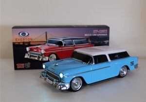 EVERTON RT-1952 Turkuaz Arabalı  Bluetooth Fm-Usb-Tf-Aux Şarjlı Nostaljik Radyo