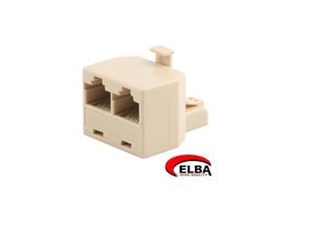 Elba 8P8C Jack- 2X8P8C Jack 2li RJ45 Çokla JK8464